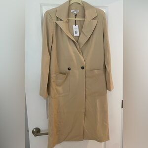 NWT WeWoreWhat Tan Women's Blazer Jacket Coat